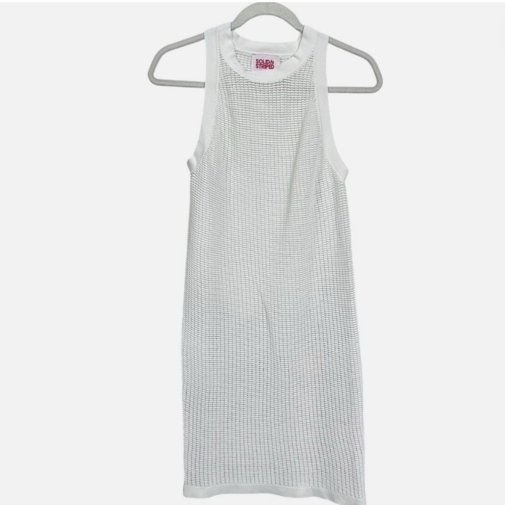 Solid & Striped White Knit Stretchy Swim Cover-Up Dress- Sz S, NWOT